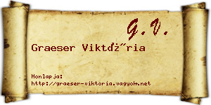 Graeser Viktória névjegykártya